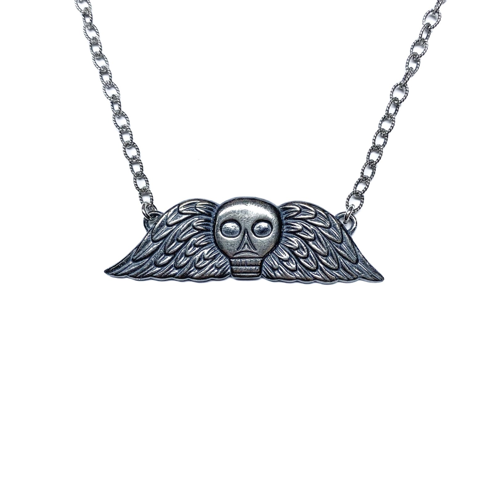 Mega Taphophile necklace in oxidized sterling silver Mega Taphophile necklace in oxidized sterling silver